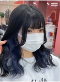 【田中悠佑】インナーカラーブルー！