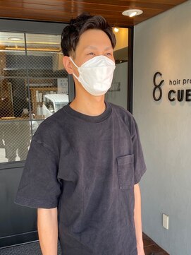 ヘア プロデュース キュオン(hair produce CUEON.) メンズパーマカジュアルビジネスアップバング