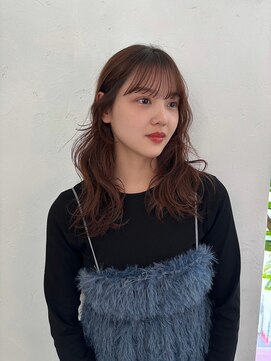 アンバー 池袋(amber) ニュアンスパーマ/ミルクティーベージュ/サラ艶ロング[池袋駅]