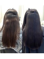 シンズ 銀座(sins)&nbsp;うねり癖の強い猫っ毛さんも、sins式なら最小限の負担で施術可能