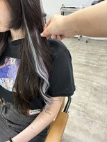 プライズ アイリス 池袋東口店(prize Iris)&nbsp;エクステ/長さだし/インナーエクステブルーラベンダーカラー池袋