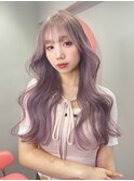 韓国ヘア/前髪あり/顔まわりカット/くびれヘア/ケアブリーチ