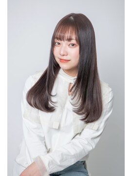 ルフュージュ バイ プロデュース 相模大野店(Refuge by Produce) チョコレートブラウン/レイヤーカット/ストレートロング