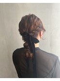 編み下ろしヘア