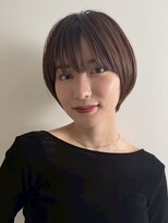 表参道白髪ぼかしウルフショートボブアッシュベージュ30代40代