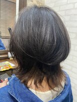 ハサミバイアトリエナガノ 千葉(8sami by atelier nagano)&nbsp;デザインカラー／レイヤーカット/ウエットヘア/オリーブベージュ