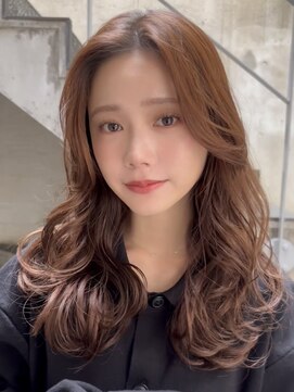 メゾンアクア 表参道(Maison ACQUA) +小顔ミディアムパーマミディアムデジタルパーマボブパーマ黒髪