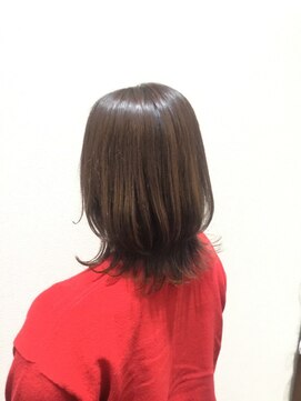 アクセ 大人可愛い結べるボブ＊ミディアムレイヤーナチュラルブラウン