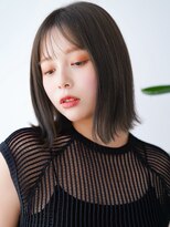 エインアンリー 明治神宮前(AIN.ANLY.) ☆黒髪クラゲヘアーオリーブグレー小顔ココアベージュ韓国ヘア