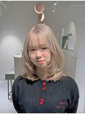 ハイトーンミディアムレイヤーカット