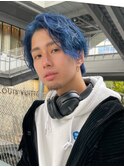 men's/メンズ/フェザーパーマ/黒染め/韓国/顔周り/波巻き/