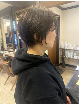 アンツ ヘアーアンドリゾート 辻堂本店(ANT'S Hair and Resort) 30代40代50代/ピンクベージュ/アンブレラカラー/クールショート
