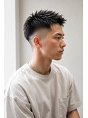 メンズカットメンズ短髪フェード夏ヘアー