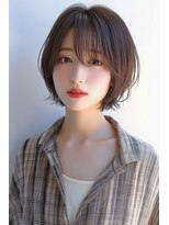 クシュ 所沢西口エミテラス前店(kusyu...)&nbsp;カチモリ羽エクステミルクベージュウルフショートレイヤー着付け