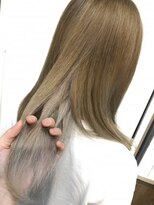 アンク クロス 関内店&nbsp;ホワイトグレーインナーカラー　【mifuyu】