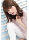 大人モーブカラー[mignon]外はねナチュラル小顔ミディ