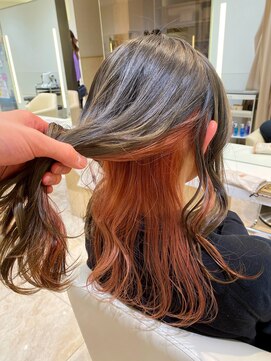 ケンジ 平塚 アネッタ(KENJE annetta) 《インナーカラー★ピュアオレンジ》