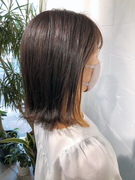 シェル 吉祥寺(shell) アプリコットオレンジ☆イヤリングカラー