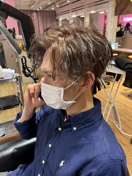 アヴァンス 天王寺店(AVANCE.) MEN'S HAIR ハイライト×センターパート