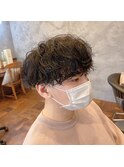 【萩原】メンズマッシュ/波巻きスパイラルパーマ