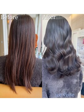 アイユー(ii+U) 髪質改善カラー　艶髪　ロング　レイヤーカット