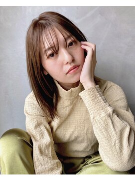 ベル 表参道Terrace(Belle) シースルーバング×顔まわりレイヤースタイル