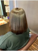 髪質改善艶髪ストレート+カット