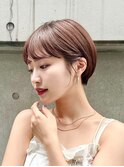 絶壁解消/簡単ショートボブ/透明感カラー【30.40.50代】