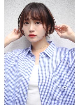 レ セゾン(Les Saisons) 似合わせカット前髪パーマ大人かわいいカジュアルショート