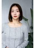 20代30代大人かわいいナチュラル暗髪エアーストレートヘア