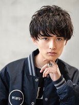 ハバナ 渋谷(HAVANA)&nbsp;アッシュブラック/束感マッシュパーマ/刈り上げ/ツーブロック