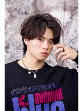 クロム トウキョウ ザ バーバー 新宿(CHROM TOKYO the Barber) センターパートナチュラルパーマ