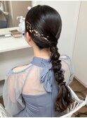 金箔×タイト編みおろし
