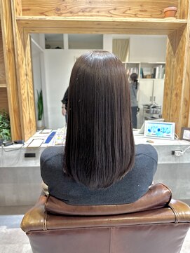 アドラーブル 駅南店(adorable) 【まとまりロング】20代30代ラベンダーグレージュ髪質改善カラー