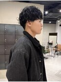 メンズパーマ/スパイラルパーマ/堀場