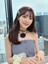 ノク(nok)&nbsp;チョコレートブラウン_前髪アンブレラカラーこなれミディ