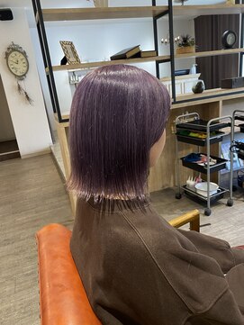 ムクヘア 御幸店(MUKU hair) 色落ちまで可愛いラベンダーグレージュ！