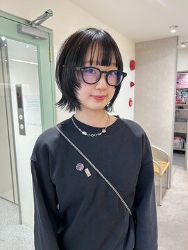 ヘーゼル 博多(HAZEL.) CHIHIRO ボブウルフ レイヤーボブスタイル