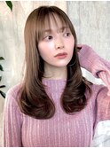 くびれヘアレイヤーカット20代30代40代似合わせフェミニンロング