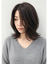 アントワープトーキョー(antwerp TOKYO)&nbsp;30代40代50代外ハネミディアムレイヤー髪質改善酸性ストレート