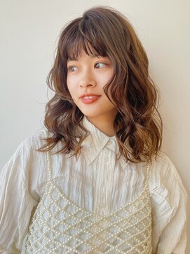 ガーデン 銀座(GARDEN) デジタルパーマ チェリーブラウン イメチェン 垢抜けヘア