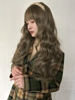 メゾンアクア 表参道(Maison ACQUA) ☆ブリーチなしダブルカラー オリーブ オリーブベージュ ボブ