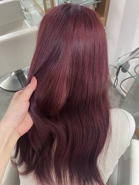 カリーナコークス 原宿 渋谷(Carina COKETH) ブリーチなしWで作るチェリーレッド♪