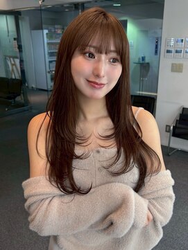 ユーフォリア 渋谷グランデ(Euphoria SHIBUYA GRANDE) ブラウンカラー　レイヤーカット　透明感カラー　韓国ヘア