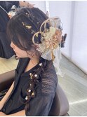 成人式/前撮り/ヘアセット/編みおろし/高校生