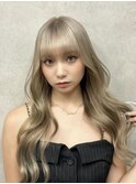 ダブルカラー、レイヤーカット、アッシュカラー、バレイヤージュ