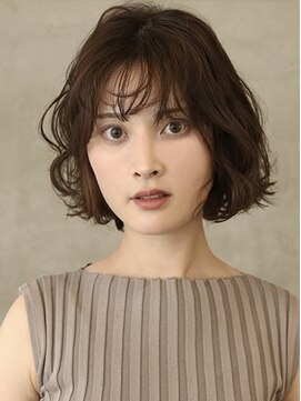 アース 鶴見店(HAIR&MAKE EARTH) くるんとカールのボブ