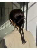 タイトなカチモリヘアアレンジ