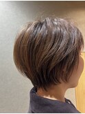 くびれショート/マッシュショート/マロンベージュ/髪質改善