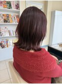 着物ヘア/大人ガーリー/ダークアッシュ/似合わせカット/富里